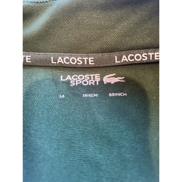 Kids' Ultra Dry Abrasion-Resistant Tennis Sweat Suit Jacket, Green, Size 14 - Picture 5 of 10